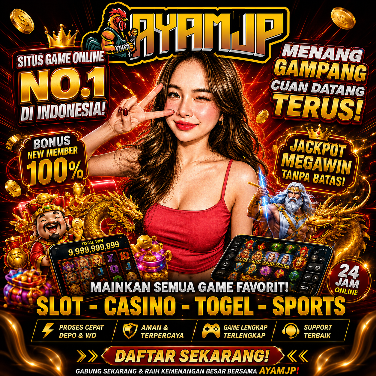 Galeri foto AYAMJP : Satu Halaman Game Online yang Bikin Niat Lima Menit Jadi Setengah Jam di Jakarta